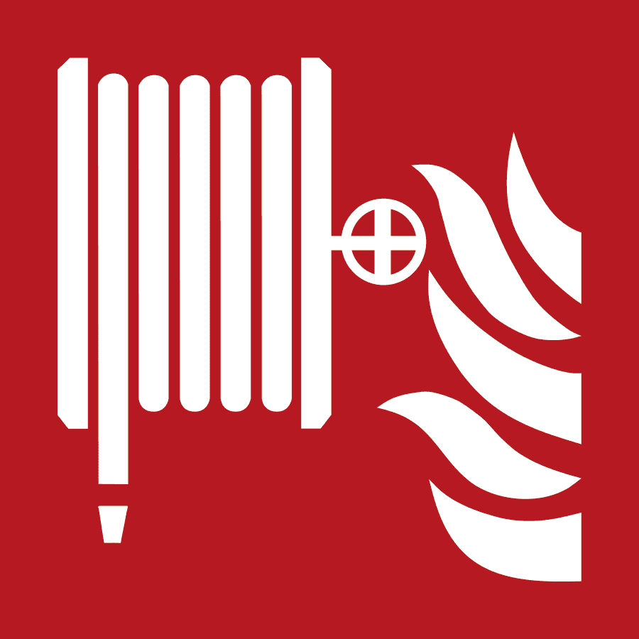 Brandskylt - Brandslang ISO 7010