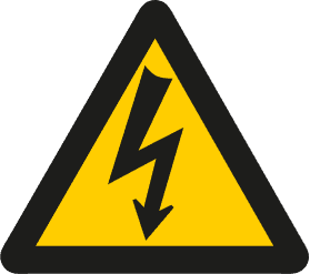 Varningsskylt - Farlig elektrisk spänning