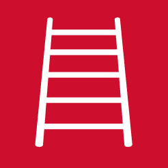 Brandskylt - Räddningsstege