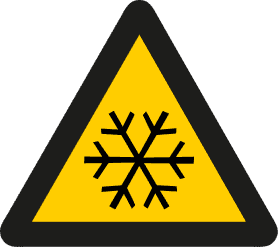Varningsskylt - Låg temperatur