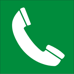 Nödskylt - Nödtelefon