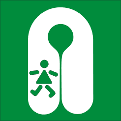 Nödskylt - Flytväst barn